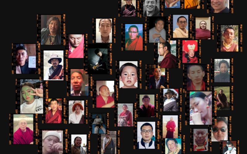 faces of many Tibetan political prisoners