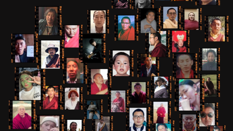 faces of many Tibetan political prisoners